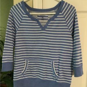Sonoma petite sweatshirt blue/white